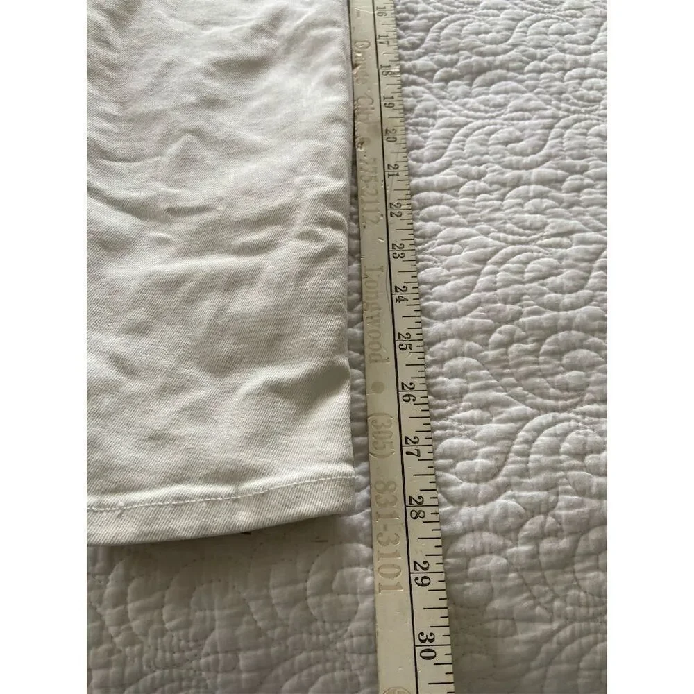 Everlane High Rise Skinny Jeans White Stretch Denim Size 10 - Picture 11 of 11